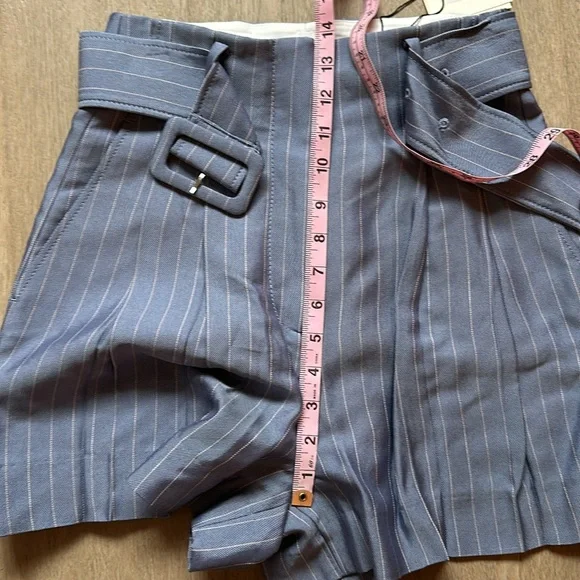 NWT Sandro blue/white shorts french size 34/us size 2 (xs)